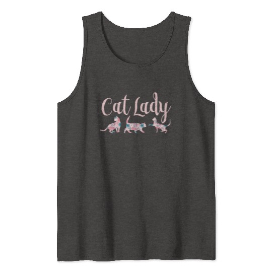 Cat Lady - Cat Mom - Cat owner gift Tank Tops