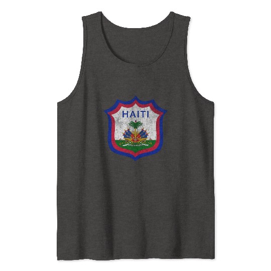 Haiti Crest Design Tank Tops