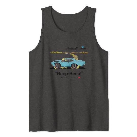 1968 Plymouth Road Runner Salt Flats Light Blue Tank Tops