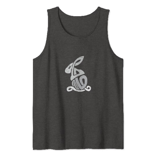Celtic Symbols Bunny Celtic Knot Gift Idea Tank Tops