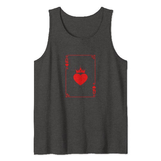 Queen of Heart King Queen Couple Halloween Costume Tank Tops