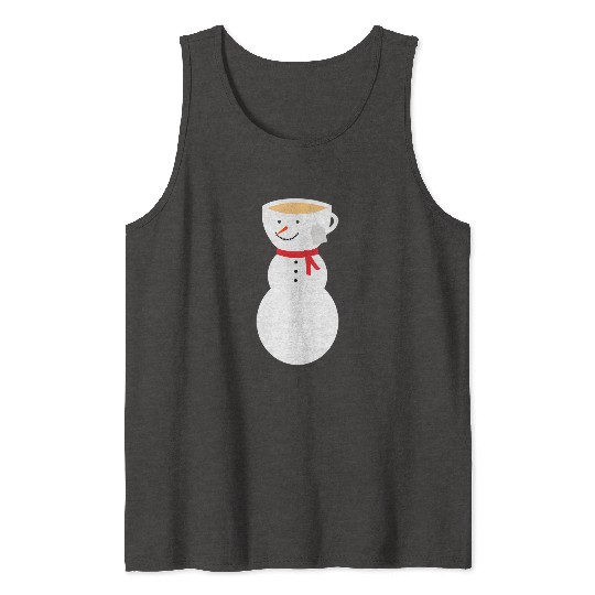 Fros-TEA the Snowman Let It Snow frosty tea Tank Tops