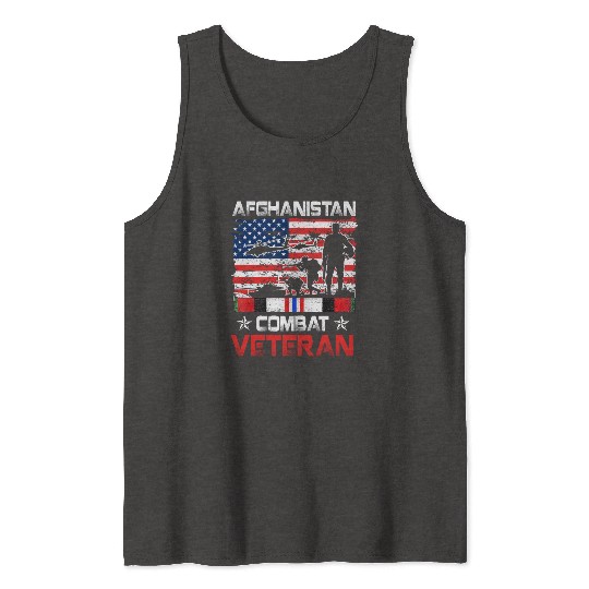 Afghanistan Combat Veteran US Veteran Military Tank Tops