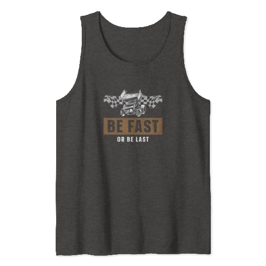 Dirt Track Racing Race Sprint Car Tank Tops