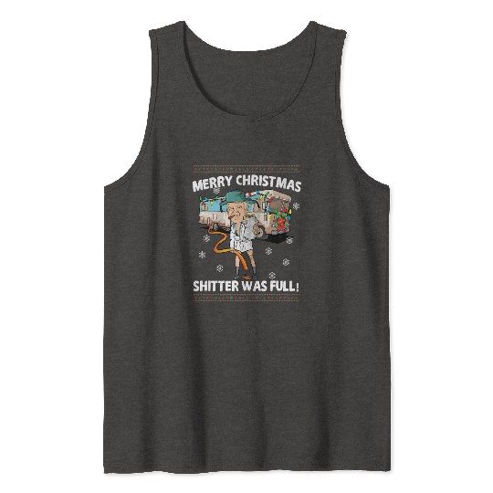 Donald Trump Cousin Eddie Christmas Tank Tops Shitte