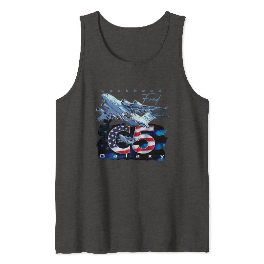 C5 Galaxy Us Air Force Aircraft Tank Tops
