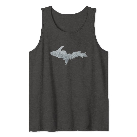 Upper Peninsula Snow 906 Yooper Tank Tops