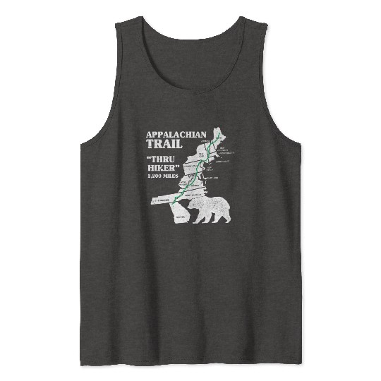 Thruh Hiker, Appalachian Trail - US Trail Tank Tops