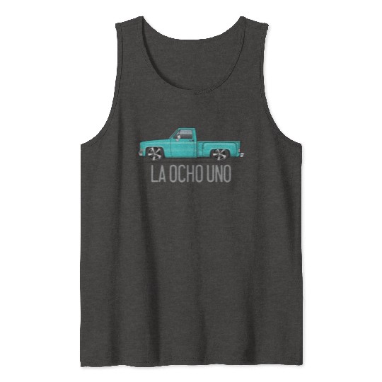 La Ocho Uno Light Turquoise Tank Tops