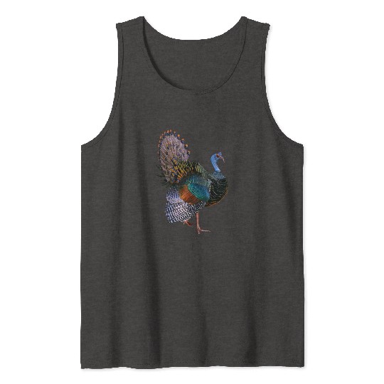Iridescent Ocellated Turkey Tank Tops