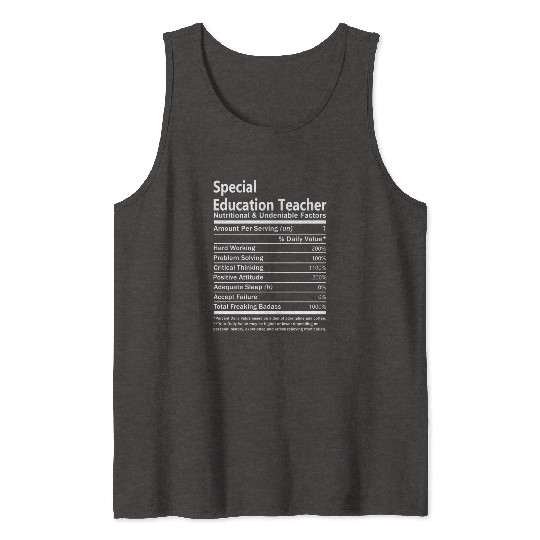 Special Education Teacher Tank Tops - Nutritional An