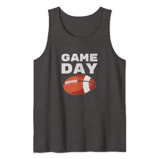 Vintage American Football Game Day Tank Tops