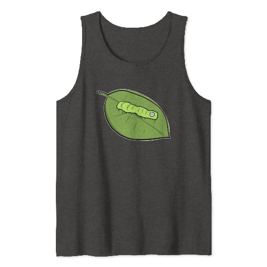 caterpillar leaf biology symbol nature Tank Tops