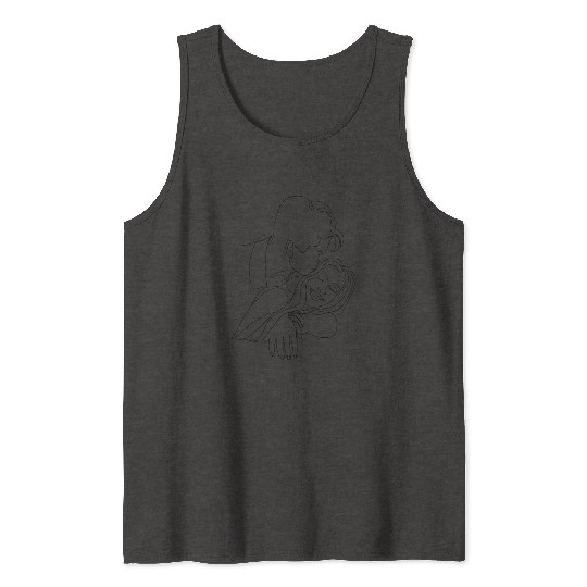 Couple drawing Tank Tops