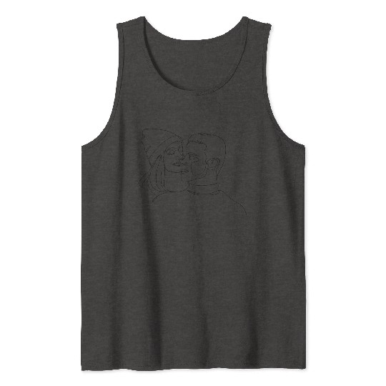 Couple drawing Tank Tops