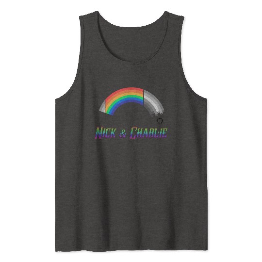 Heartstopper Rainbow LBGTQIA+ Nick and Charlie Tank Tops