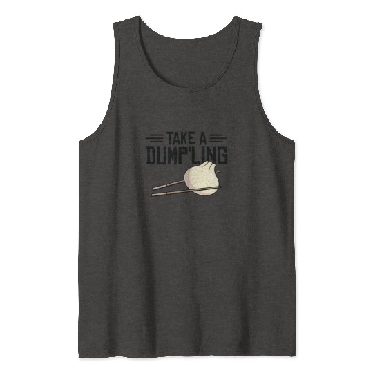Dumpling Asian Food Chinese Food Fan Tank Tops