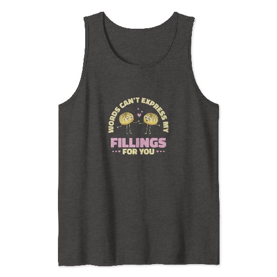 Dim Sums Filling Asian Food Chinese Food Fan Tank Tops