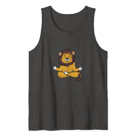 Yoga Lion, Meditation Yoga For Children And Tank Tops