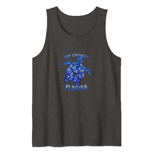 Dry Tortugas Florida Keys Vacation Tribal Turtle Tank Tops