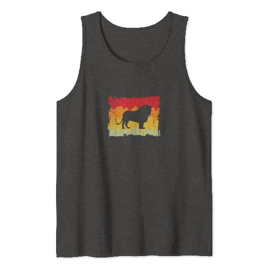 lion retro Tank Tops