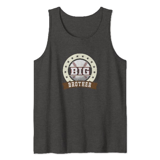 Big Brother Baseball Son Baseball Fan Tank Tops