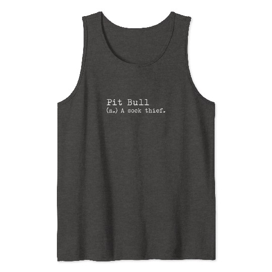 A Sock Thief Pit Bull Tank Tops