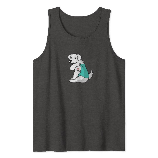 I Love Mom Tattoo Great Pyrenees Tank Tops