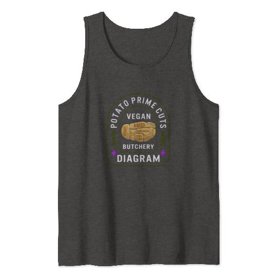 Potato Vegetable Tank Tops, Potato Prime Cuts Vegan
