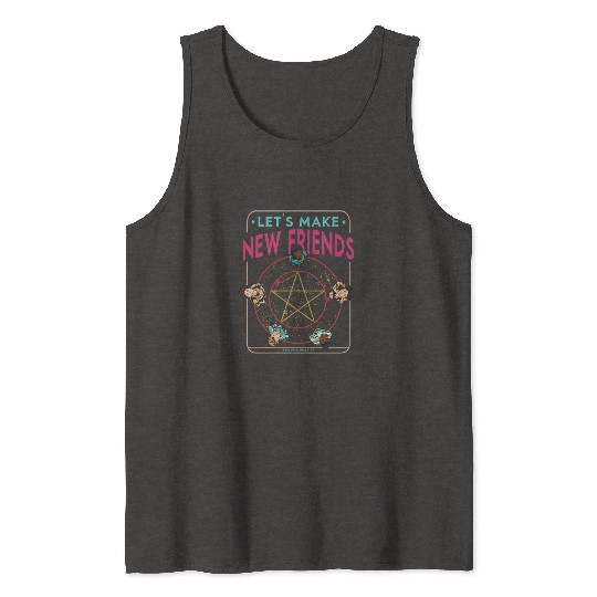 Let's Make New Friends, Retro Occult Wiccan Tank Tops