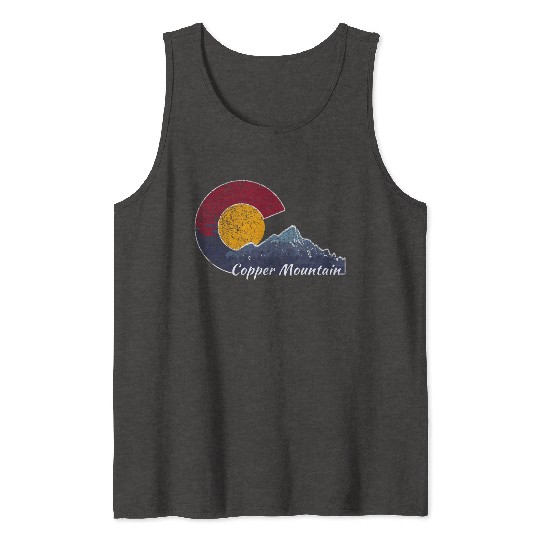 Copper Mountain Colorado Mountain Scenery Tank Tops