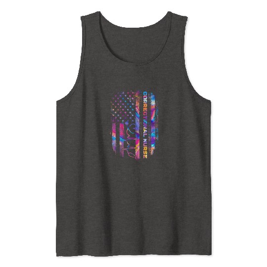 correctional nurse - US flag Tank Tops