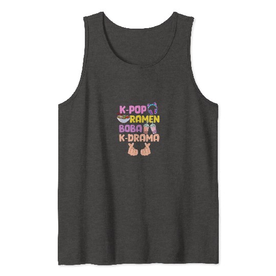 K-Pop Ramen Boba K-Drama Tank Tops