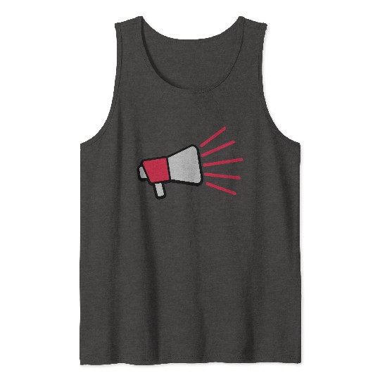 Loud speech icon megaphone Tank Tops