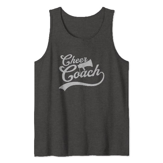 cheer coach megaphone speak Tank Tops
