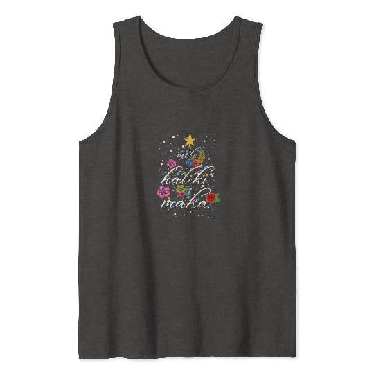 Mele Kalikimaka Hawaiian Hawaii Christmas Natives Tank Tops