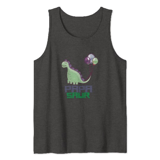 PAPA SAUR, Father's Day Tank Tops
