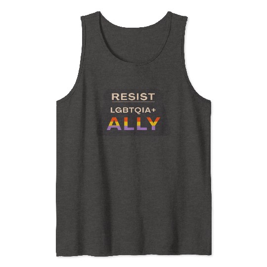 Resist pride Tank Tops