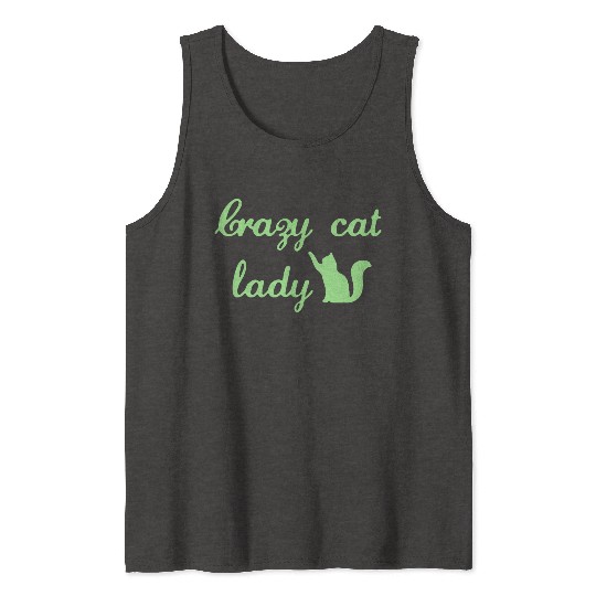 Crazy Cats LOVER Lady Tank Tops