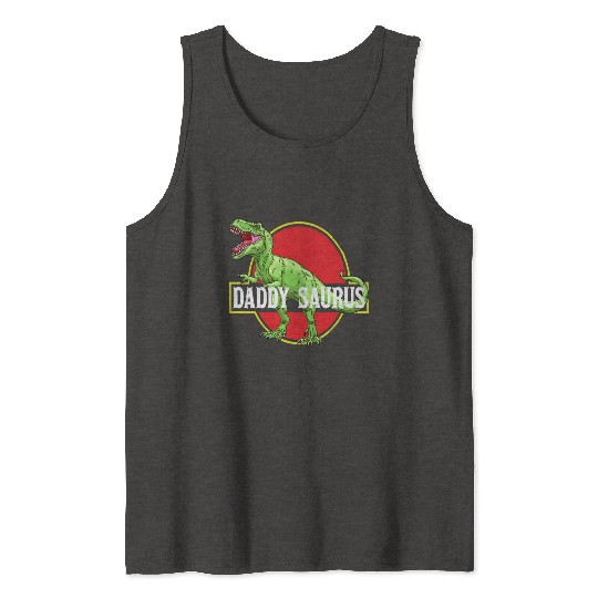 Daddysaurus Papasaurus Tank Tops