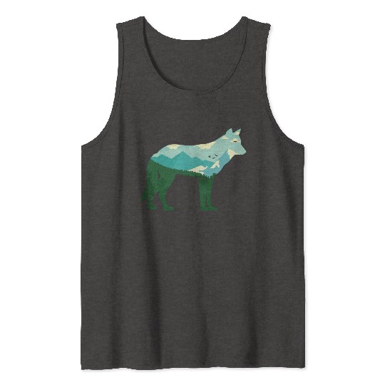 Mountain Wolf Tank Tops