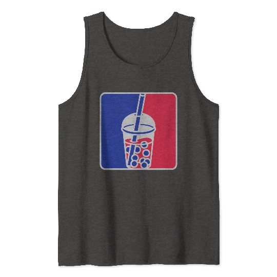 Red blue bubble tea Tank Tops