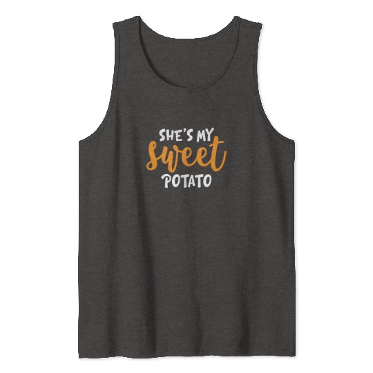 She's My Sweet Potato Funny Matching Mom Daughter Tank Tops