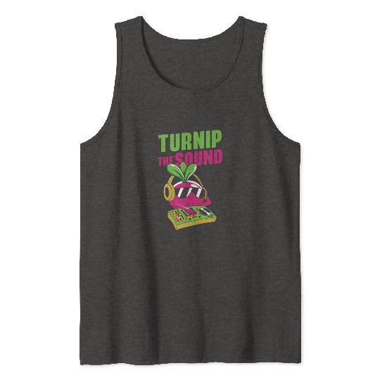 Music Turnip Party Music Lover Vegetable Tank Tops