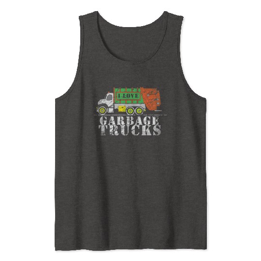 I Love Garbage Trucks Tank Tops