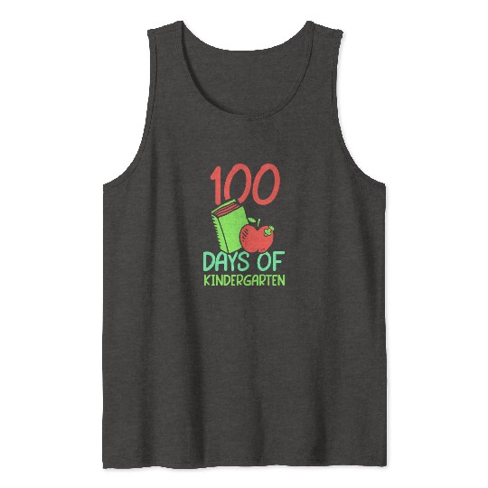 100 Days Of Kindergarten Sayings Cute Sweet Team Tank Tops