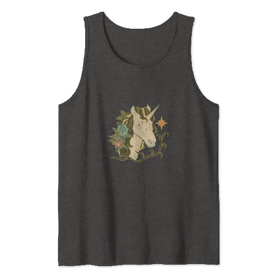 Sad Unicorn Tank Tops