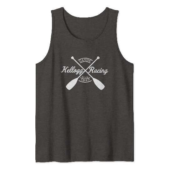 Kellogg Canoe Racing -WHITE Tank Tops