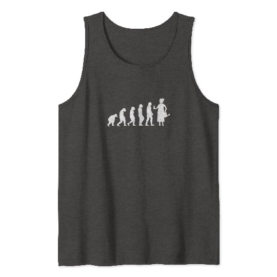 Evolution Of Gardener Lady Girl Gardening Garden Tank Tops