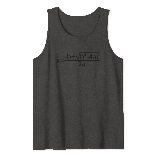 Quadratic Formula for Math class Tank Tops